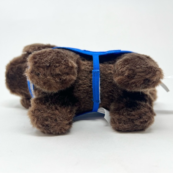 American Girl Chocolate Chip Service Dog Set Labrador Plush Dog and Blue Vest - Picture 7 of 11